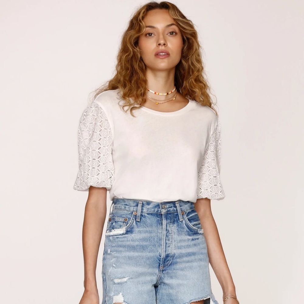 Heartloom Joyce Tee Eggshell Size XS NWT - Picture 3 of 6